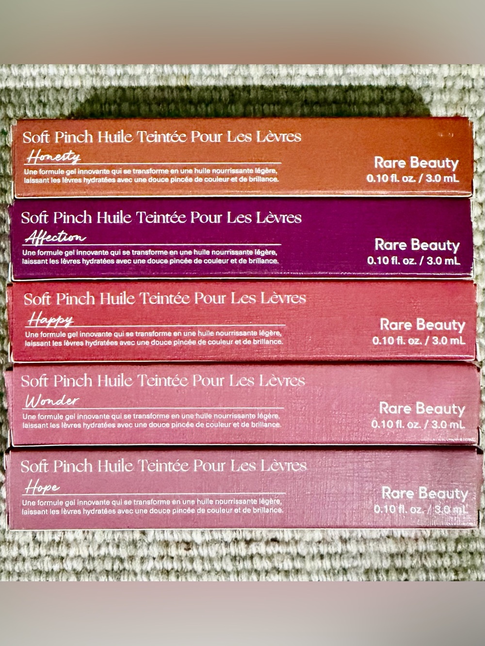 Rare Beauty Soft Pinch Tinted Lip Oil Set of 5 | NEW 💕 $110 Value - Picture 2 of 2